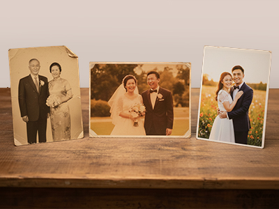 愛的傳承：三代婚紗照見證的家族愛情史